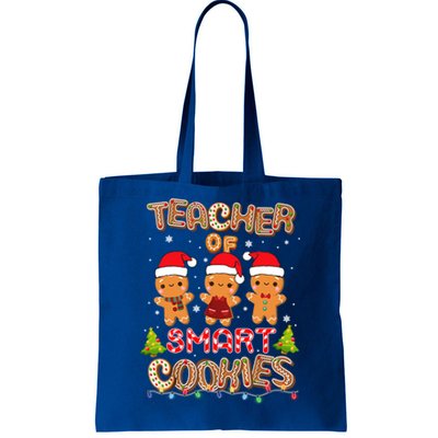 Teacher Of Smart Cookies Christmas Teacher Holiday Gift Tote Bag