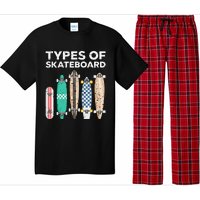 Types of skateboards skateboarding skating Pajama Set