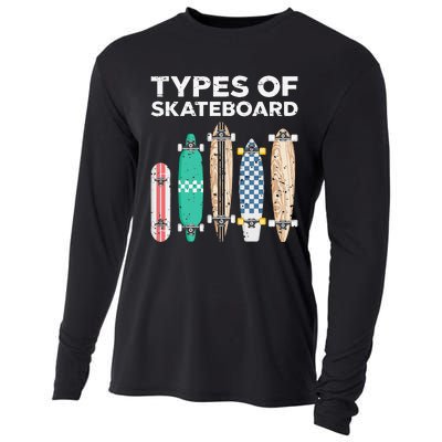 Types of skateboards skateboarding skating Cooling Performance Long Sleeve Crew