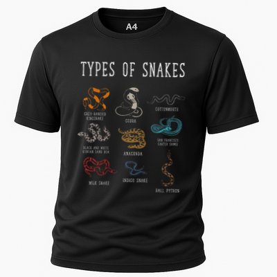 Types Of Snakes Educational Serpent 9 Different Snake Performance Shirt