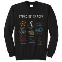 Types Of Snakes Educational Serpent 9 Different Snake Sweatshirt