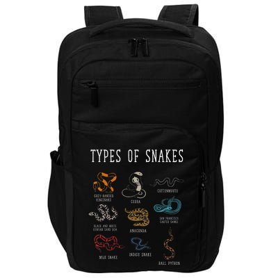 Types Of Snakes Educational Serpent 9 Different Snake Impact Tech Backpack