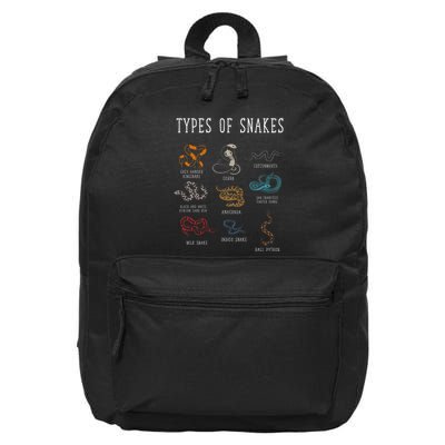 Types Of Snakes Educational Serpent 9 Different Snake 16 in Basic Backpack
