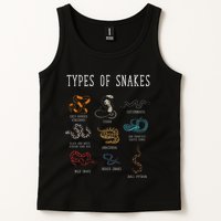 Types Of Snakes Educational Serpent 9 Different Snake Tank Top
