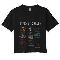 Types Of Snakes Educational Serpent 9 Different Snake Crop Top