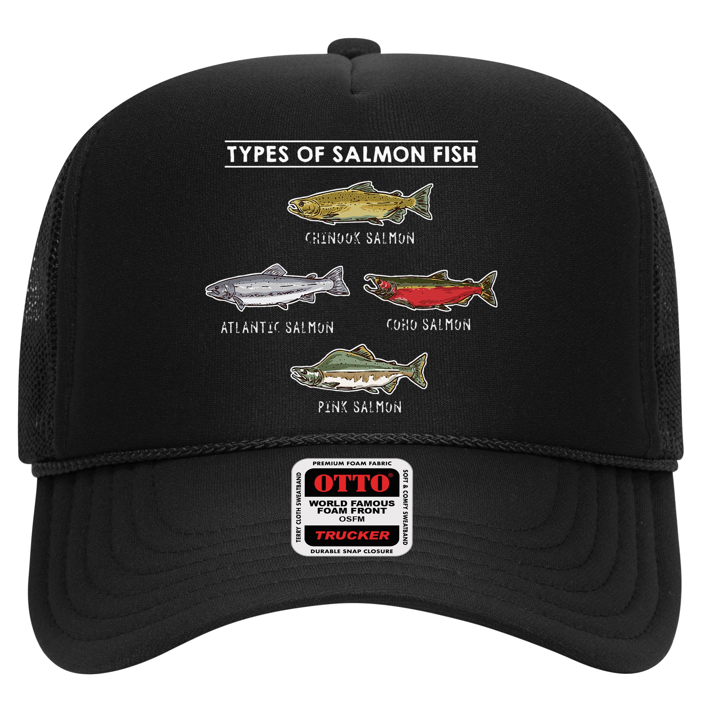 Types of Salmon Fish for Salmon Fishing Hat