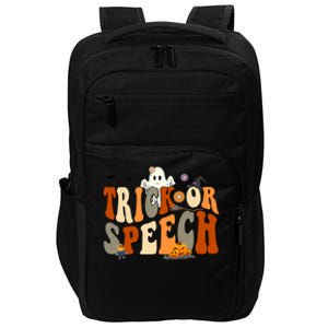 Trick Or Speech Speech Language Pathologist Halloween Impact Tech Backpack