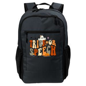 Trick Or Speech Speech Language Pathologist Halloween Daily Commute Backpack