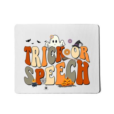 Trick Or Speech Speech Language Pathologist Halloween Mousepad