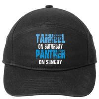 Tarheel on Saturday Panther on Sunday Tee Funny Sports Fans 7-Panel Snapback Hat