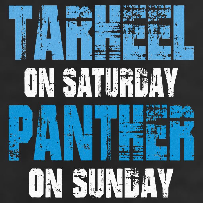 Tarheel on Saturday Panther on Sunday Tee Funny Sports Fans Hat