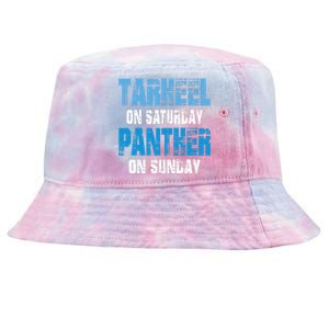 Tarheel on Saturday Panther on Sunday Tee Funny Sports Fans Tie-Dyed Bucket Hat