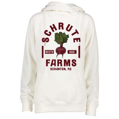 The Office Schrute Farms Gift Womens Funnel Neck Pullover Hood