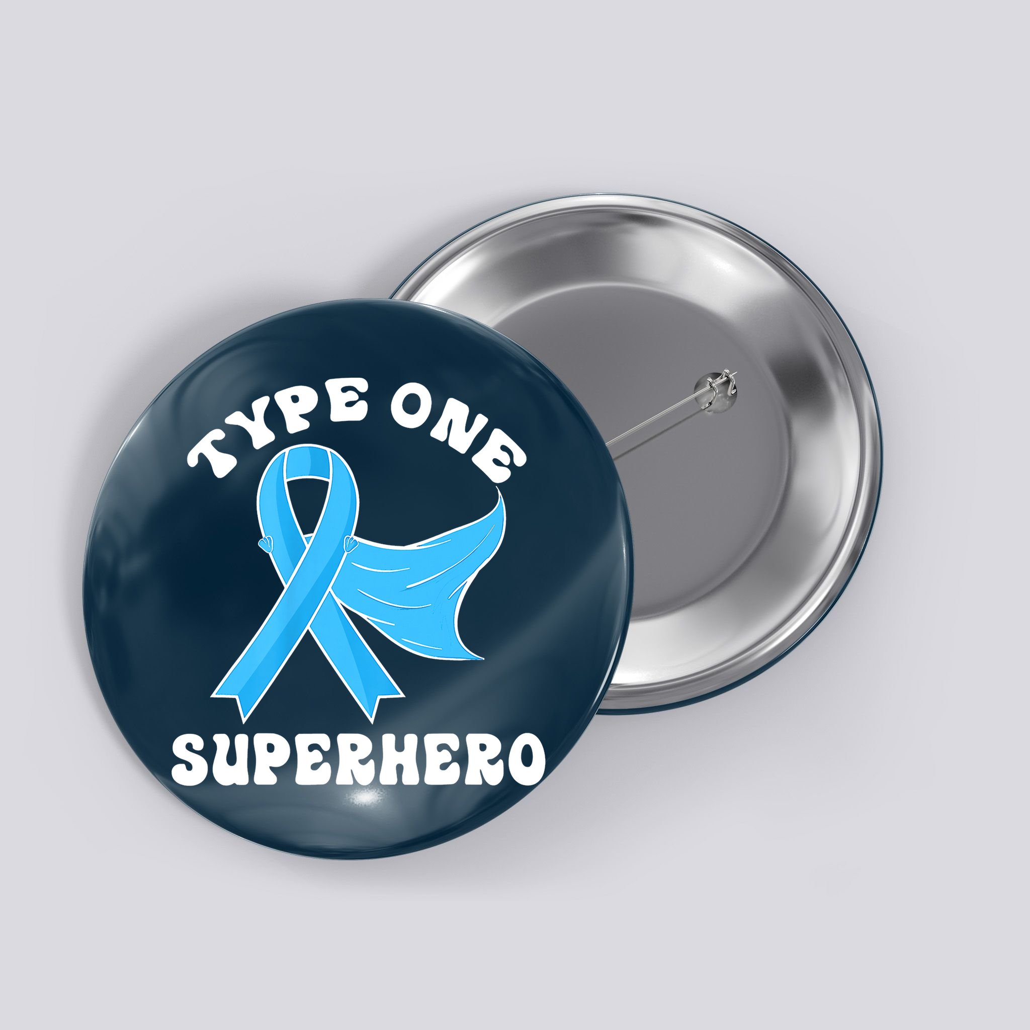 Type One Superhero Diabetes Awareness Diabetic Boys Girls Button