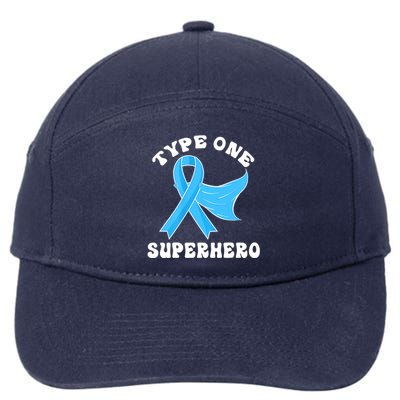 Type One Superhero Diabetes Awareness Diabetic Boys Girls 7-Panel Snapback Hat