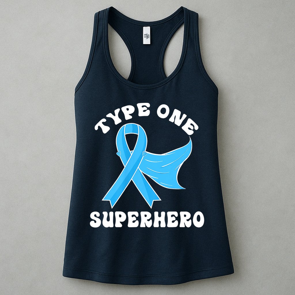 Type One Superhero Diabetes Awareness Diabetic Boys Girls Womens Tank Top