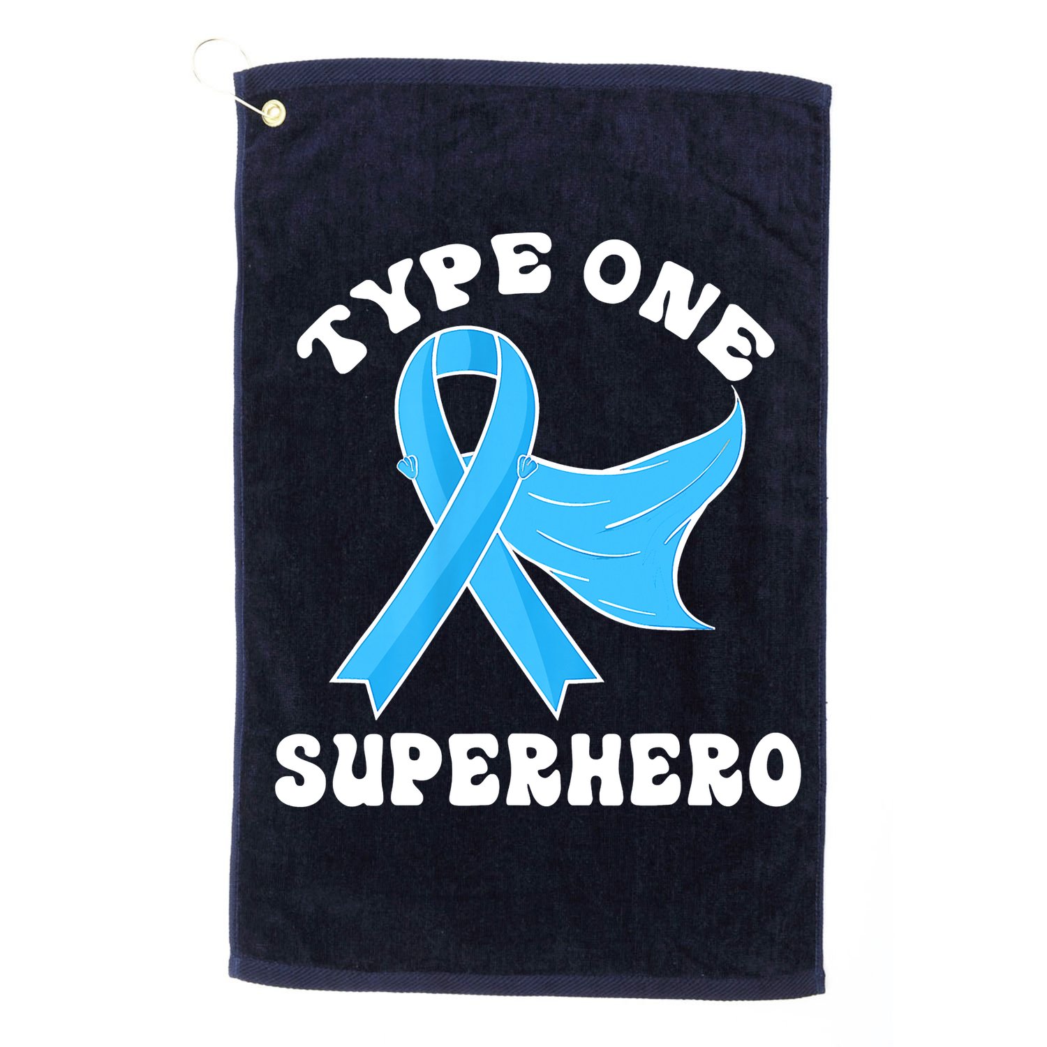 Type One Superhero Diabetes Awareness Diabetic Boys Girls Golf Towel
