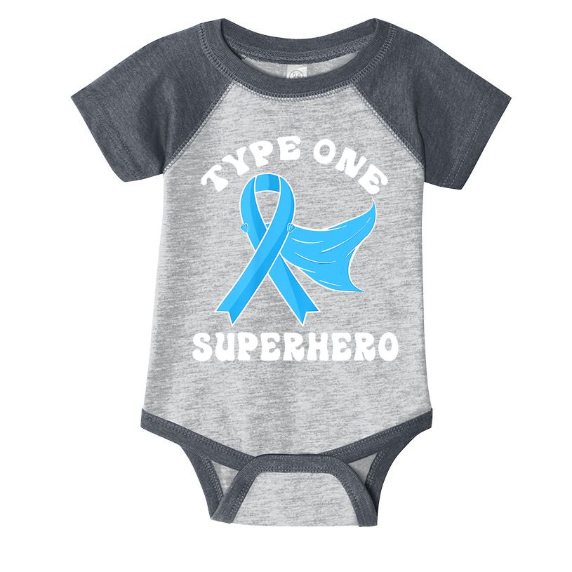 Type One Superhero Diabetes Awareness Diabetic Boys Girls Infant Baby Jersey Bodysuit