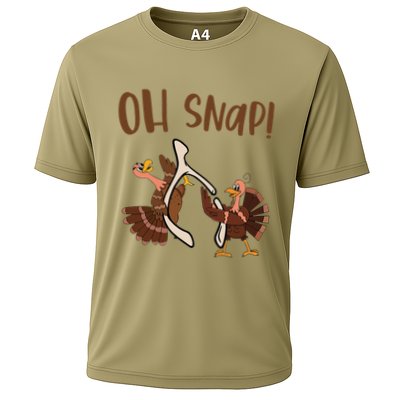 Thanksgiving Oh Snap Turkey Wishbone Funny Performance Shirt