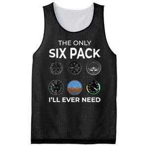 The Only Six Pack ILl Ever Need Pilot Aviation Aviator Mesh Reversible Basketball Jersey Tank