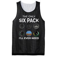 The Only Six Pack ILl Ever Need Pilot Aviation Aviator Mesh Reversible Basketball Jersey Tank