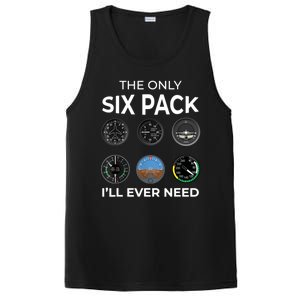 The Only Six Pack ILl Ever Need Pilot Aviation Aviator PosiCharge Competitor Tank