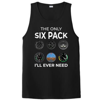 The Only Six Pack ILl Ever Need Pilot Aviation Aviator PosiCharge Competitor Tank