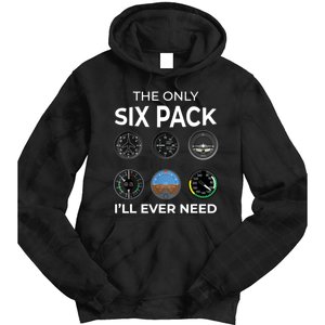 The Only Six Pack ILl Ever Need Pilot Aviation Aviator Tie Dye Hoodie