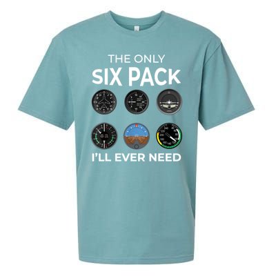 The Only Six Pack ILl Ever Need Pilot Aviation Aviator Sueded Cloud Jersey T-Shirt