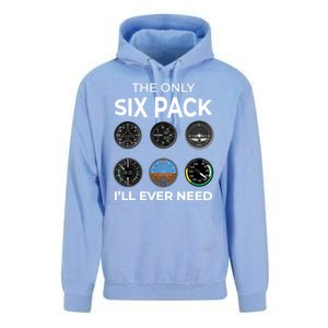 The Only Six Pack ILl Ever Need Pilot Aviation Aviator Unisex Surf Hoodie