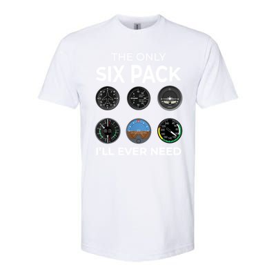 The Only Six Pack ILl Ever Need Pilot Aviation Aviator Softstyle CVC T-Shirt