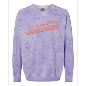 The Office Straight Outta Scranton Funny Gift Colorblast Crewneck Sweatshirt