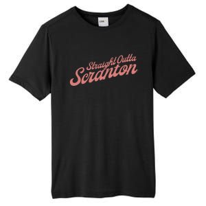 The Office Straight Outta Scranton Funny Gift Tall Fusion ChromaSoft Performance T-Shirt