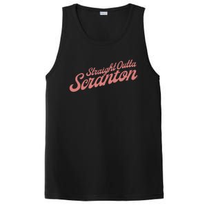 The Office Straight Outta Scranton Funny Gift PosiCharge Competitor Tank