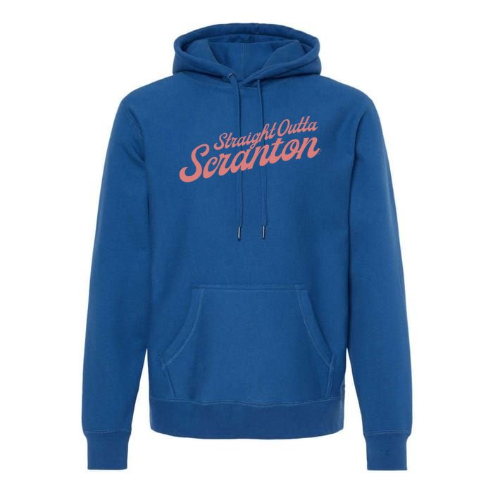 The Office Straight Outta Scranton Funny Gift Premium Hoodie