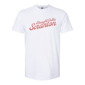 The Office Straight Outta Scranton Funny Gift Softstyle CVC T-Shirt