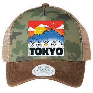 Tokyo Olympics Stick Figures Legacy Tie Dye Trucker Hat