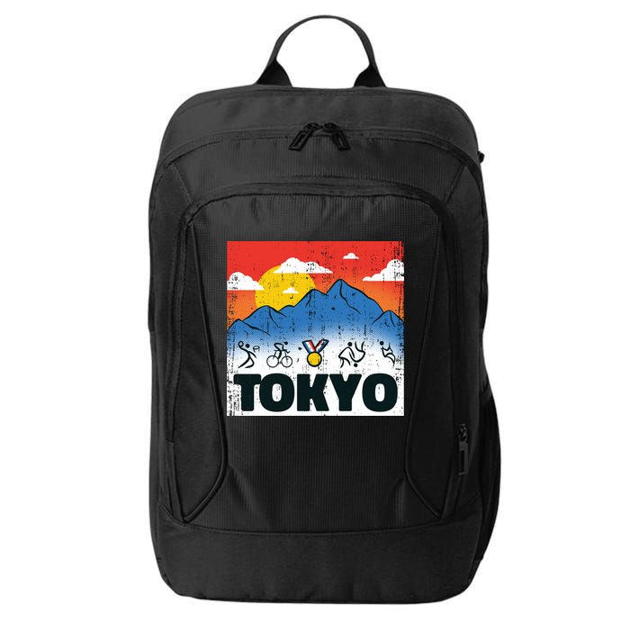 Tokyo Olympics Stick Figures City Backpack