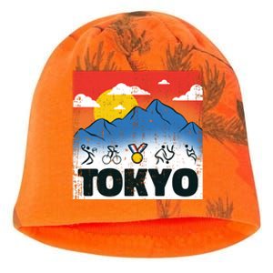 Tokyo Olympics Stick Figures Kati - Camo Knit Beanie