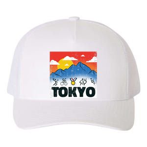 Tokyo Olympics Stick Figures Yupoong Adult 5-Panel Trucker Hat