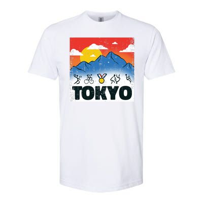 Tokyo Olympics Stick Figures Softstyle® CVC T-Shirt