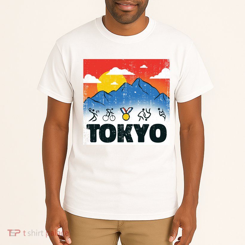 Tokyo Olympics Stick Figures Tall T-Shirt
