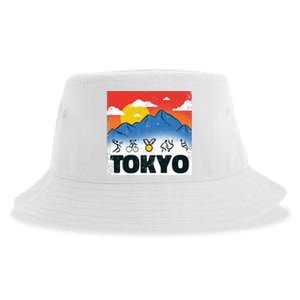 Tokyo Olympics Stick Figures Sustainable Bucket Hat