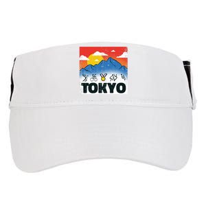 Tokyo Olympics Stick Figures Adult Drive Performance Visor