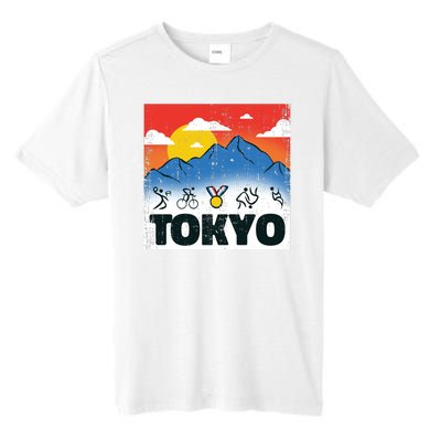 Tokyo Olympics Stick Figures Tall Fusion ChromaSoft Performance T-Shirt