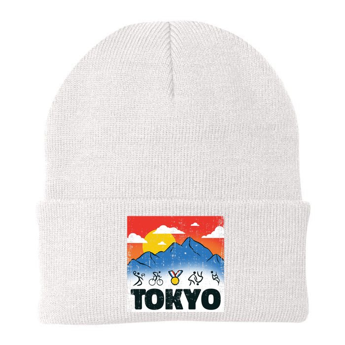 Tokyo Olympics Stick Figures Knit Cap Winter Beanie