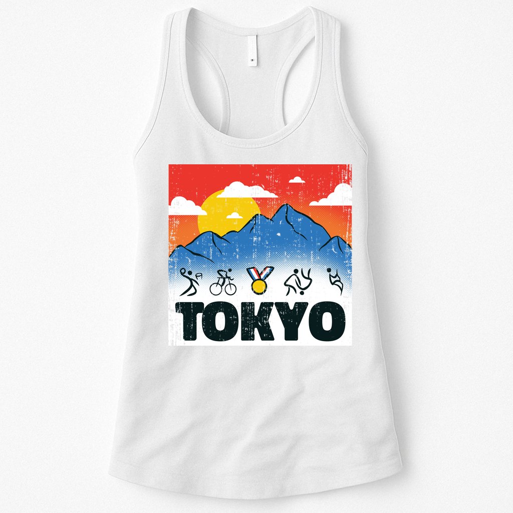 Tokyo Olympics Stick Figures Womens Tank Top
