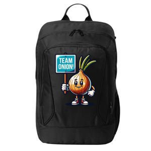 Team Onion Sweet Onion Mascot Funny Vegetable City Backpack