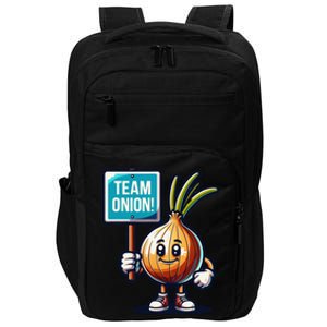 Team Onion Sweet Onion Mascot Funny Vegetable Impact Tech Backpack