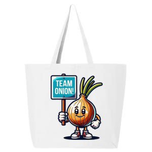 Team Onion Sweet Onion Mascot Funny Vegetable 25L Jumbo Tote